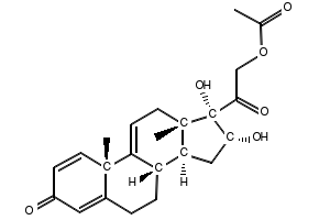 (16a)-21-Acetyloxy-16,17-dihydroxy-pregna-1,4,9(11)-triene-3,20-dione, 77017-20-0, undefined, 