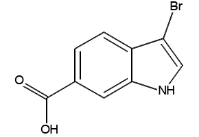 3-Bromo-1H-indole-6-carboxylic acid, 219508-19-7, undefined, 