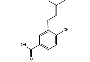 4-Hydroxy-3-(3-methylbut-2-en-1-yl)benzoic acid, 1138-41-6, undefined, 
