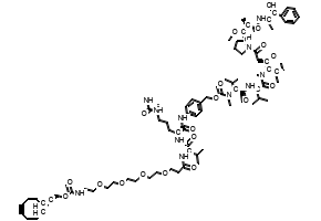 4-((21S,24S)-1-((1R,8S,9s)-Bicyclo[6.1.0]non-4-yn-9-yl)-21-isopropyl-3,19,22-trioxo-24-(3-ureidopropyl)-2,7,10,13,16-pentaoxa-4,20,23-triazapentacosan-25-amido)benzyl ((S)-1-(((S)-1-(((3R,4S,5S)-1-((S)-2-((1R,2R)-3-(((1S,2R)-1-hydroxy-1-phenylpropan-2-yl)amino)-1-methoxy-2-methyl-3-oxopropyl)pyrrolidin-1-yl)-3-methoxy-5-methyl-1-oxoheptan-4-yl)(methyl)amino)-3-methyl-1-oxobutan-2-yl)amino)-3-methyl-1-oxobutan-2-yl)(methyl)carbamate