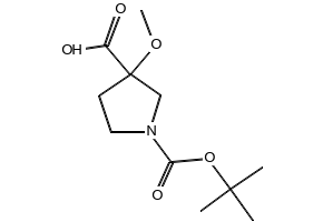 1-(tert-Butoxycarbonyl)-3-methoxypyrrolidine-3-carboxylic acid, 1784095-47-1, undefined, 