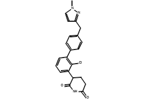 3-(2-Chloro-4'-((1-methyl-1H-pyrazol-3-yl)methyl)-[1,1'-biphenyl]-3-yl)piperidine-2,6-dione, 3050683-29-6, undefined, 