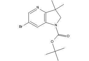tert-Butyl 6-bromo-3,3-dimethyl-2,3-dihydro-1H-pyrrolo[3,2-b]pyridine-1-carboxylate, 1403901-49-4, undefined, 