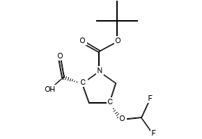 (2R,4R)-1-(tert-butoxycarbonyl)-4-(difluoromethoxy)pyrrolidine-2-carboxylic acid, 2381192-81-8, undefined, 