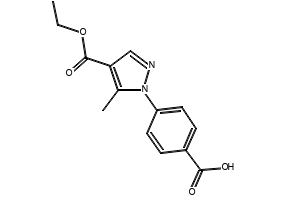4-(4-(Ethoxycarbonyl)-5-methyl-1H-pyrazol-1-yl)benzoic acid, 877675-70-2, undefined, 
