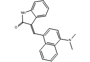 3-((4-(Dimethylamino)naphthalen-1-yl)methylene)indolin-2-one, 163655-37-6, undefined, 