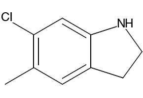 6-Chloro-5-methylindoline, 162100-44-9, undefined, 
