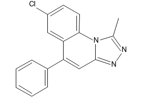 7-Chloro-1-methyl-5-phenyl-[1,2,4]triazolo[4,3-a]quinoline, 36916-18-4, undefined, 