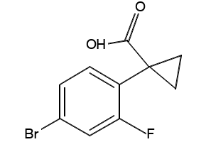 1-(4-Bromo-2-fluorophenyl)cyclopropanecarboxylic acid, 872422-15-6, undefined, 