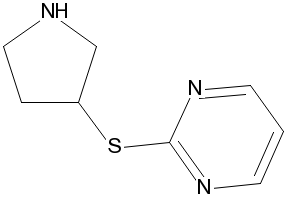 2-(Pyrrolidin-3-ylthio)pyrimidine, 1247438-29-4, undefined, 