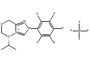 (R)-5-isopropyl-2-(perfluorophenyl)-2,5,6,8-tetrahydro-[1,2,4]triazolo[3,4-c][1,4]oxazin-4-ium tetrafluoroborate, 2254501-59-0, undefined, 