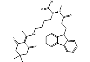 N2-(((9H-Fluoren-9-yl)methoxy)carbonyl)-N6-(1-(4,4-dimethyl-2,6-dioxocyclohexylidene)ethyl)-N2-methyl-L-lysine, 1428229-84-8, undefined, 