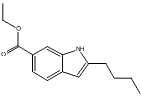 Ethyl 2-butyl-1H-indole-6-carboxylate, 491601-40-2, undefined, 