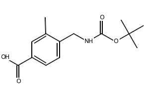 4-(((Tert-butoxycarbonyl)amino)methyl)-3-methylbenzoic acid, 877858-16-7, undefined, 