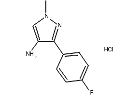 3-(4-Fluorophenyl)-1-methyl-1H-pyrazol-4-amine hydrochloride, 2703756-65-2, undefined, 