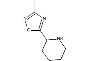 3-Methyl-5-(piperidin-2-yl)-1,2,4-oxadiazole, 343246-64-0, undefined, 