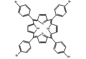 4-(10,15,20-Tris(4-bromophenyl)porphyrin-5-yl)phenol, 147951-43-7, undefined, 