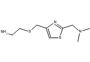 2-(((2-((Dimethylamino)methyl)thiazol-4-yl)methyl)thio)ethanamine, 78441-62-0, undefined, 