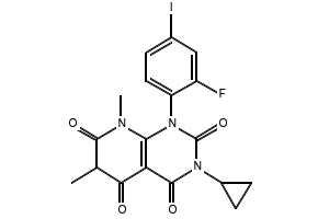 3-Cyclopropyl-1-(2-fluoro-4-iodophenyl)-5-hydroxy-6,8-dimethylpyrido[2,3-d]pyrimidine-2,4,7(1H,3H,8H)-trione, 871700-24-2, undefined, 