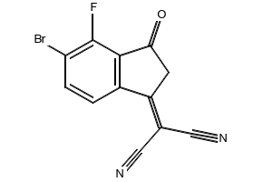 2-(5-Bromo-4-fluoro-3-oxo-2,3-dihydro-1H-inden-1-ylidene)malononitrile, 2653318-15-9, undefined, 