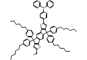 7-(4-(Diphenylamino)phenyl)-4,4,9,9-tetrakis(4-hexylphenyl)-4,9-dihydro-s-indaceno[1,2-b:5,6-b']dithiophene-2-carbaldehyde