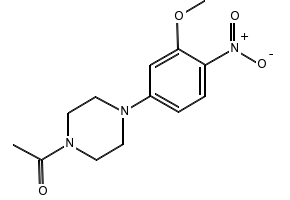 1-[4-(3-Methoxy-4-nitrophenyl)piperazin-1-yl]ethan-1-one, 1116229-11-8, undefined, 