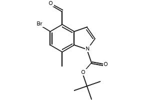 tert-Butyl 5-bromo-4-formyl-7-methyl-1H-indole-1-carboxylate, 1628640-26-5, undefined, 