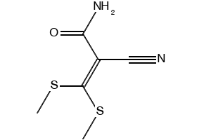 2-Cyano-3,3-bis(methylthio)acrylamide, 17823-69-7, undefined, 
