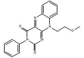 10-(2-Methoxyethyl)-3-phenylbenzo[g]pteridine-2,4(3H,10H)-dione, 61369-43-5, undefined, 