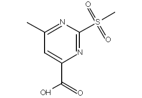 6-Methyl-2-(methylsulfonyl)pyrimidine-4-carboxylic acid, 1263216-10-9, undefined, 