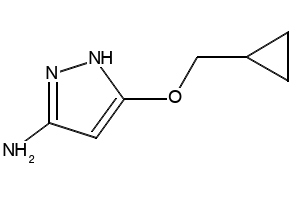 5-(Cyclopropylmethoxy)-1H-pyrazol-3-amine, 852443-66-4, undefined, 