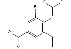 3-Bromo-4-(difluoromethoxy)-5-ethylbenzoic acid, 2710966-64-4, undefined, 