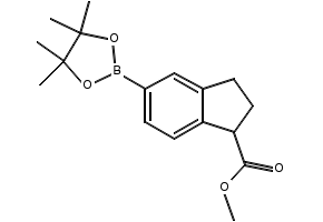 Methyl 5-(4,4,5,5-tetramethyl-1,3,2-dioxaborolan-2-yl)-2,3-dihydro-1H-indene-1-carboxylate, 1423700-47-3, undefined, 
