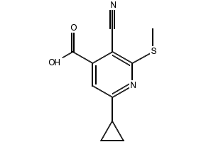 3-Cyano-6-cyclopropyl-2-(methylthio)isonicotinic acid, 878466-06-9, undefined, 