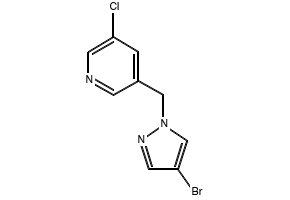 3-((4-Bromo-1H-pyrazol-1-yl)methyl)-5-chloropyridine, 2161578-76-1, undefined, 