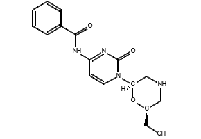 N-(1-((2R,6S)-6-(Hydroxymethyl)morpholin-2-yl)-2-oxo-1,2-dihydropyrimidin-4-yl)benzamide, 125455-77-8, undefined, 