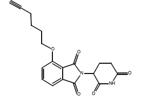 2-(2,6-Dioxopiperidin-3-yl)-4-(hex-5-yn-1-yloxy)isoindoline-1,3-dione, 2568279-87-6, undefined, 