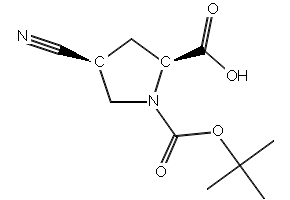 (2S,4S)-1-(tert-Butoxycarbonyl)-4-cyanopyrrolidine-2-carboxylic acid, 132622-71-0, undefined, 