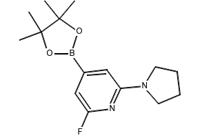 2-Fluoro-6-(pyrrolidin-1-yl)-4-(4,4,5,5-tetramethyl-1,3,2-dioxaborolan-2-yl)pyridine, 1309980-28-6, undefined, 
