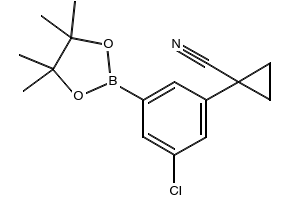 1-(3-Chloro-5-(4,4,5,5-tetramethyl-1,3,2-dioxaborolan-2-yl)phenyl)cyclopropanecarbonitrile, 1256360-48-1, undefined, 