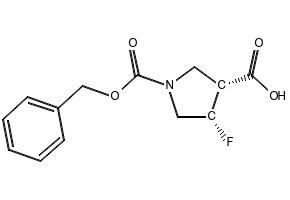 (3R,4S)-1-((Benzyloxy)carbonyl)-4-fluoropyrrolidine-3-carboxylic acid, 1269755-11-4, undefined, 