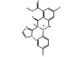 (2R,3R)-methyl 7-fluoro-2-(4-fluorophenyl)-3-(1-methyl-1H-1,2,4-triazol-5-yl)-4-oxo-1,2,3,4-tetrahydroquinoline-5-carboxylate, 1425767-92-5, undefined, 