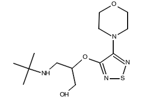 3-(tert-Butylamino)-2-((4-morpholino-1,2,5-thiadiazol-3-yl)oxy)propan-1-ol, 59697-06-2, undefined, 