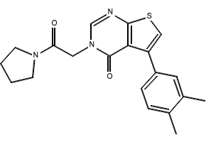 5-(3,4-Dimethylphenyl)-3-(2-oxo-2-(pyrrolidin-1-yl)ethyl)thieno[2,3-d]pyrimidin-4(3H)-one, 496038-32-5, undefined, 
