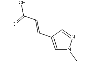 (2E)-3-(1-methylpyrazol-4-yl)prop-2-enoic acid, 689251-97-6, undefined, 