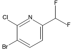3-Bromo-2-chloro-6-(difluoromethyl)pyridine, 1805221-46-8, undefined, 