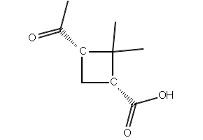 (1R,3S)-3-Acetyl-2,2-dimethylcyclobutane-1-carboxylic acid, 22571-78-4, undefined, 