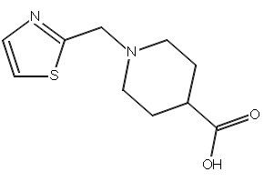 1-(Thiazol-2-ylmethyl)piperidine-4-carboxylic acid, 1086380-54-2, undefined, 