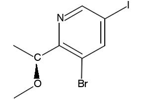 (S)-3-Bromo-5-iodo-2-(1-methoxyethyl)pyridine, 2641451-76-3, undefined, 