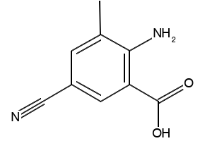 2-Amino-5-cyano-3-methylbenzoic acid, 871239-18-8, undefined, 